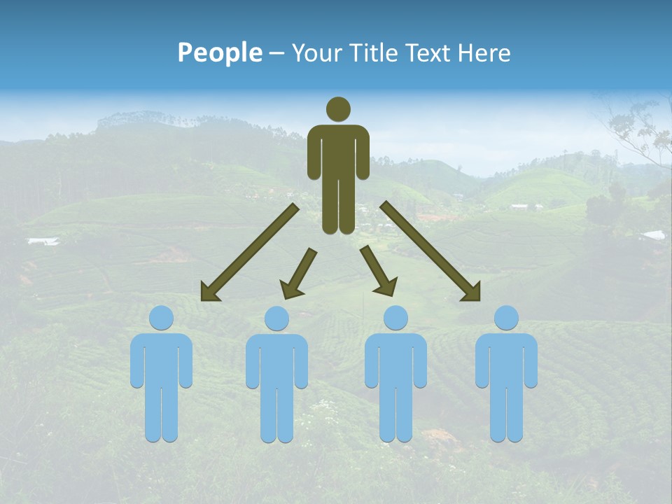 White Girl Peaceful PowerPoint Template