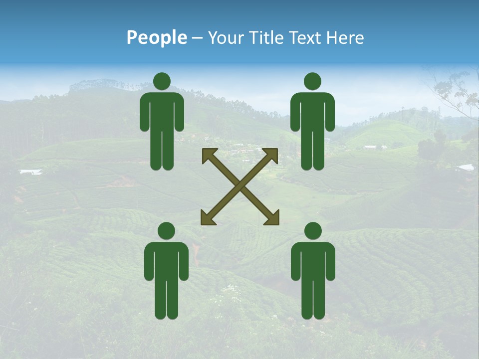 White Girl Peaceful PowerPoint Template