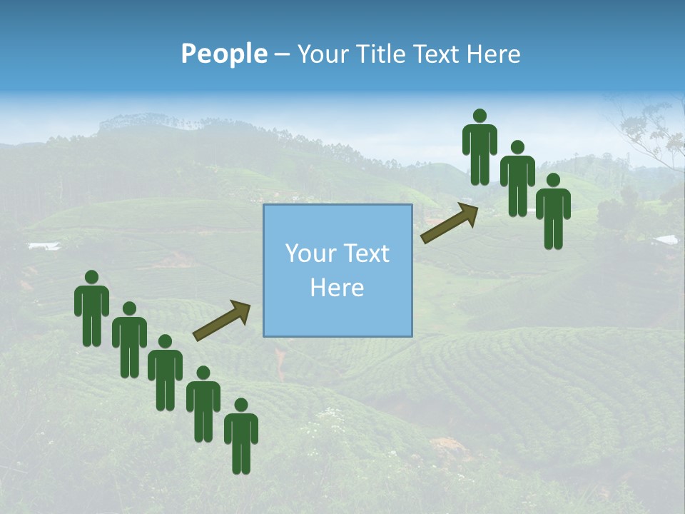 White Girl Peaceful PowerPoint Template