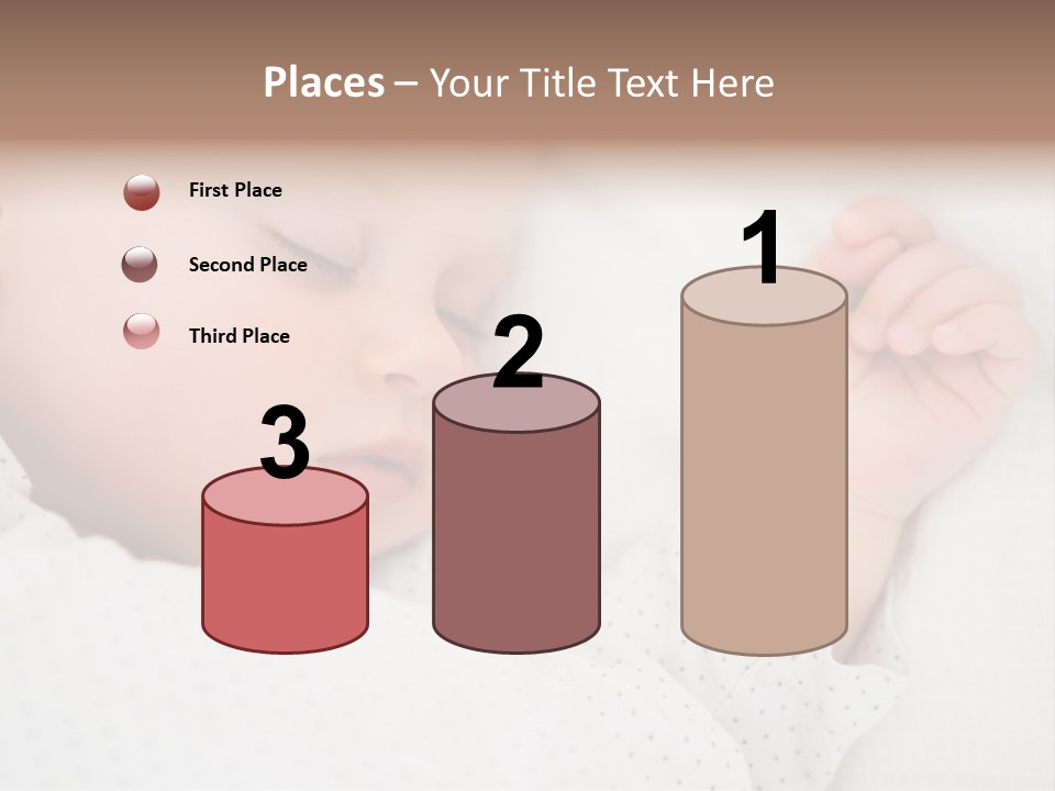 White Girl Peaceful PowerPoint Template