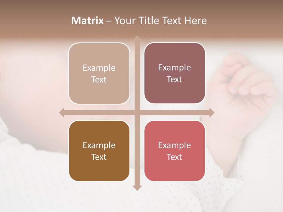 White Girl Peaceful PowerPoint Template