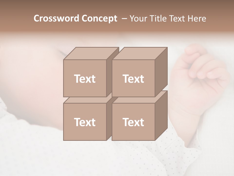 White Girl Peaceful PowerPoint Template