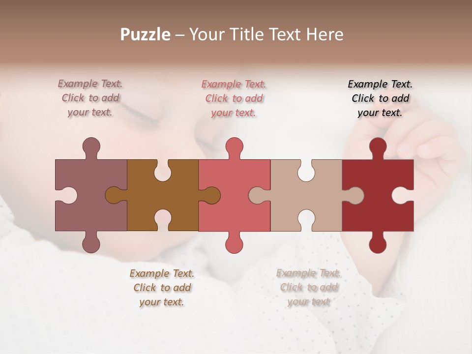 White Girl Peaceful PowerPoint Template