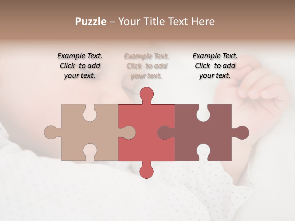 White Girl Peaceful PowerPoint Template