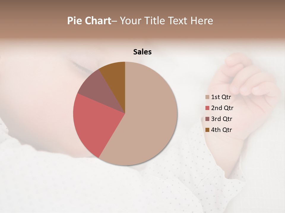 White Girl Peaceful PowerPoint Template