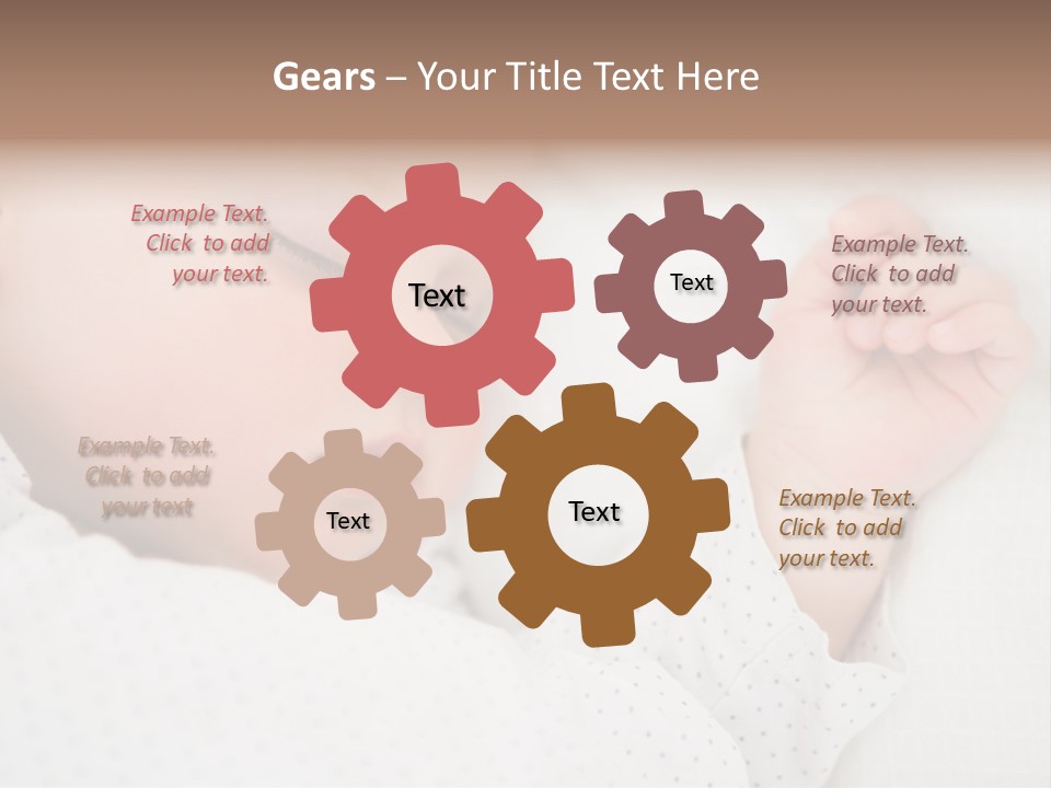 White Girl Peaceful PowerPoint Template