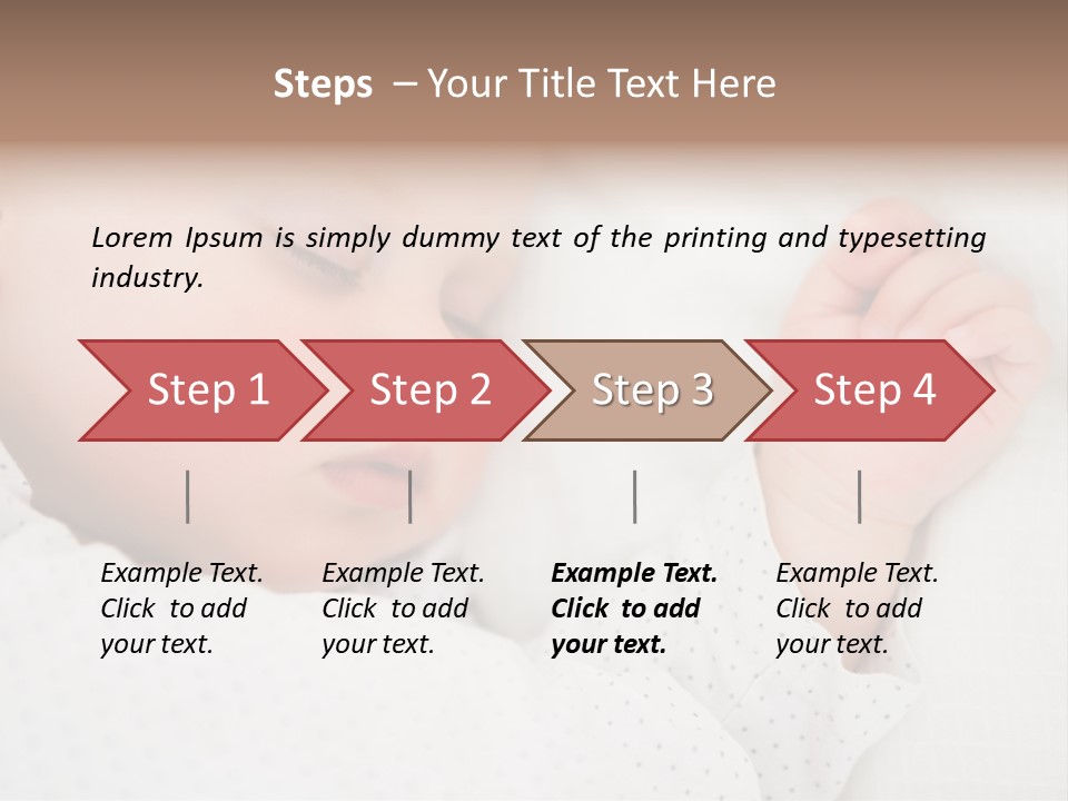 White Girl Peaceful PowerPoint Template