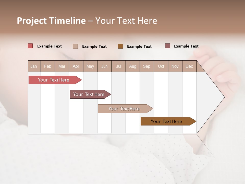 White Girl Peaceful PowerPoint Template