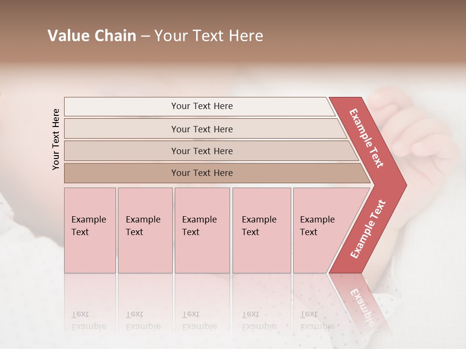 White Girl Peaceful PowerPoint Template