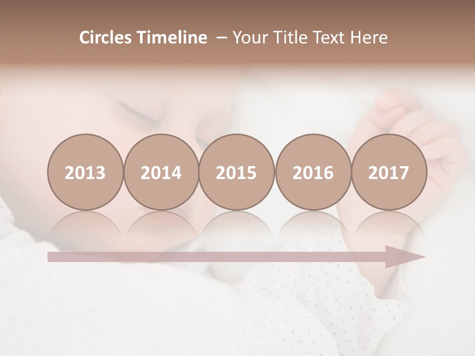 White Girl Peaceful PowerPoint Template
