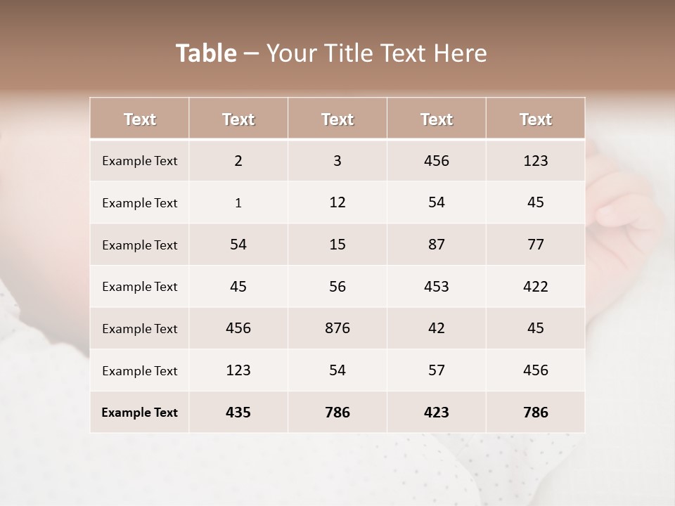 White Girl Peaceful PowerPoint Template