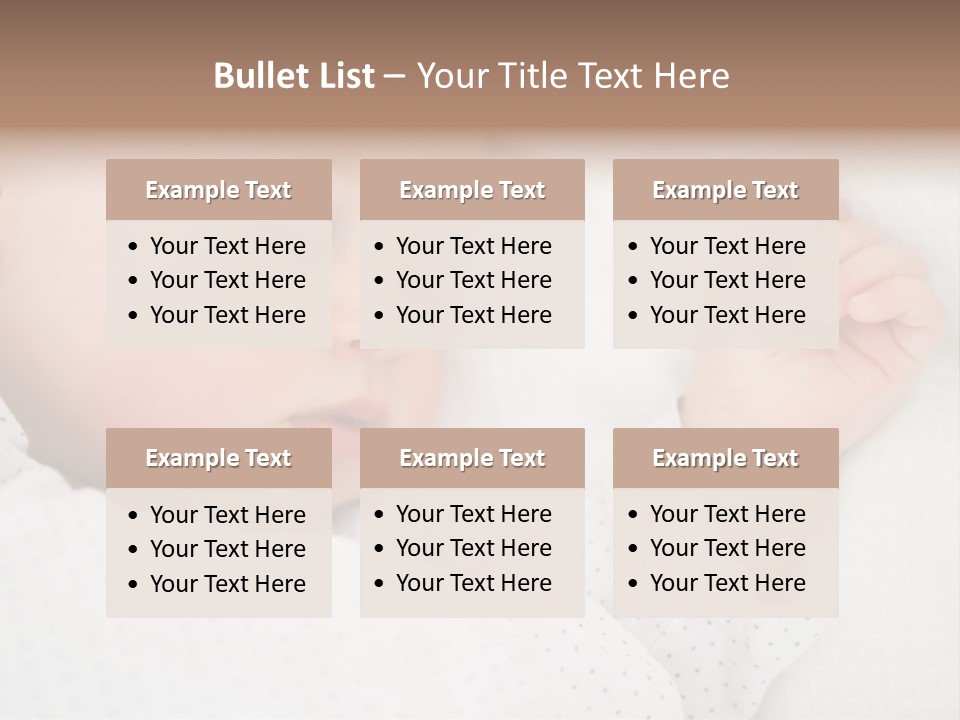 White Girl Peaceful PowerPoint Template