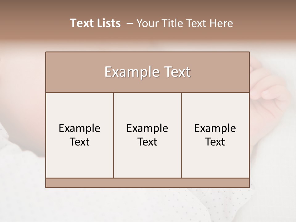 White Girl Peaceful PowerPoint Template