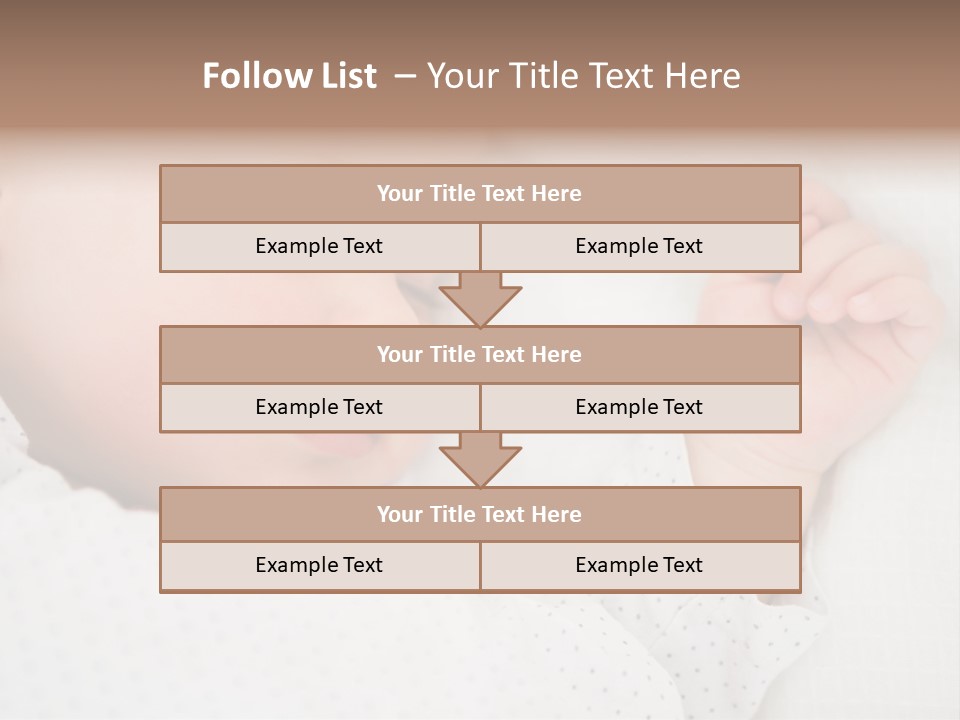 White Girl Peaceful PowerPoint Template