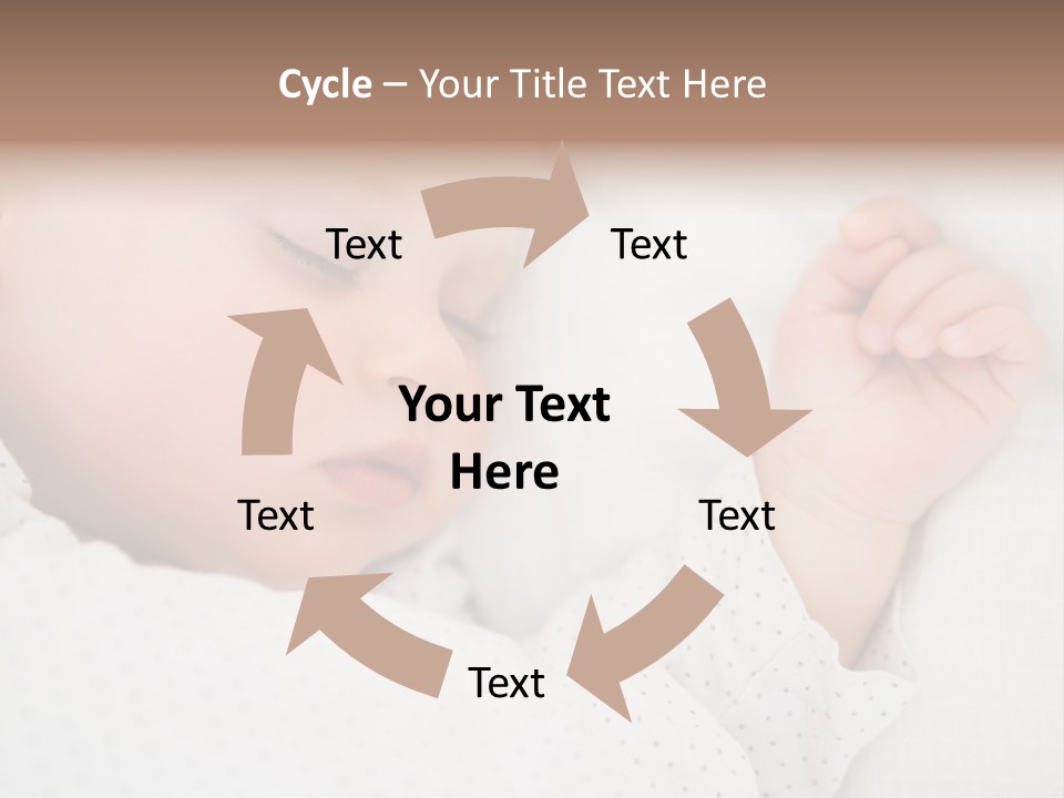 White Girl Peaceful PowerPoint Template