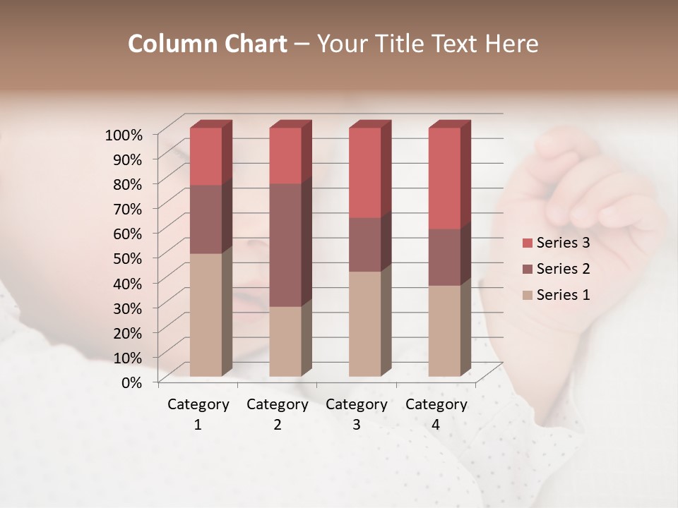 White Girl Peaceful PowerPoint Template