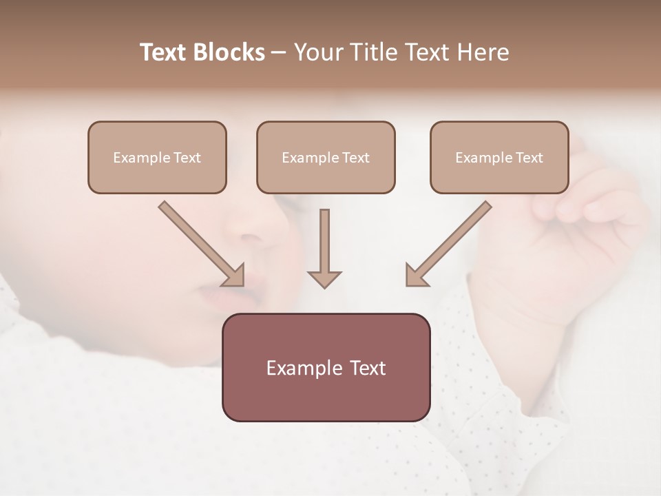 White Girl Peaceful PowerPoint Template