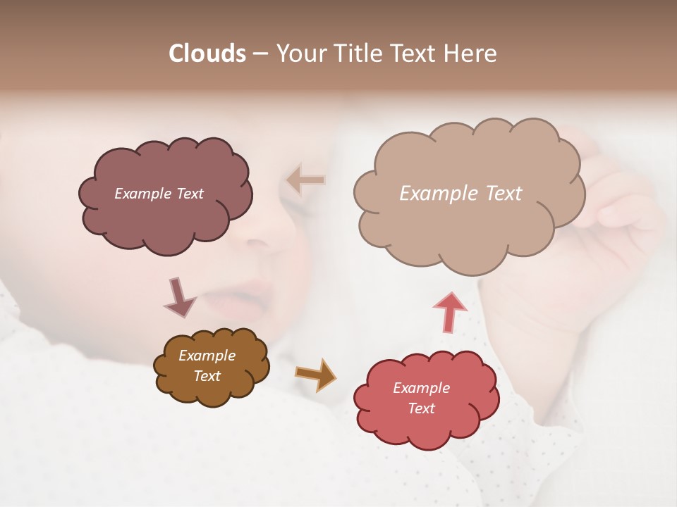 White Girl Peaceful PowerPoint Template