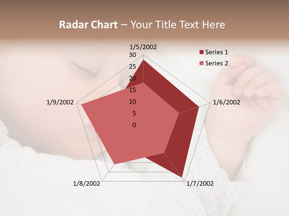 White Girl Peaceful PowerPoint Template