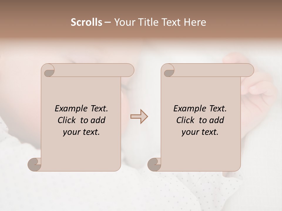 White Girl Peaceful PowerPoint Template