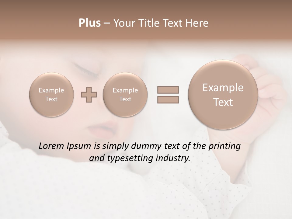 White Girl Peaceful PowerPoint Template