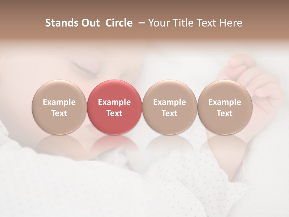 White Girl Peaceful PowerPoint Template