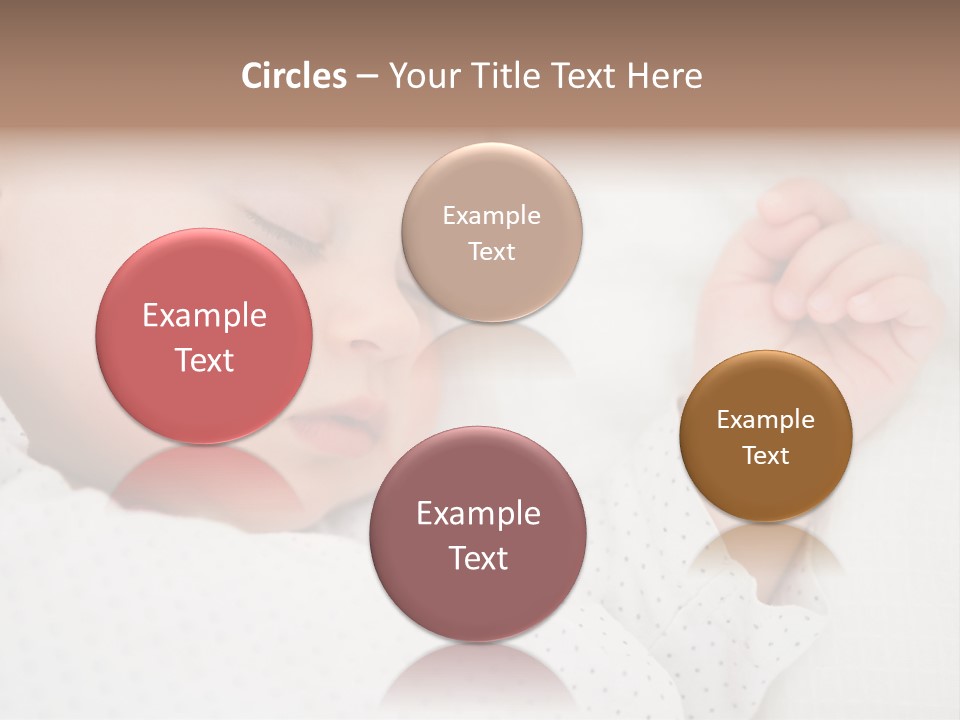 White Girl Peaceful PowerPoint Template