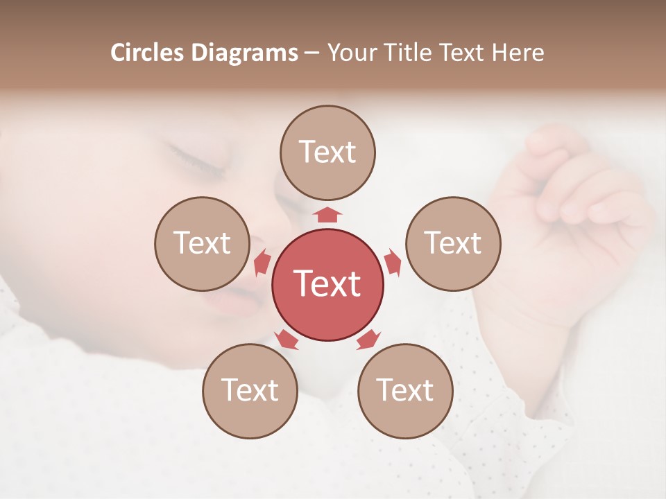 White Girl Peaceful PowerPoint Template