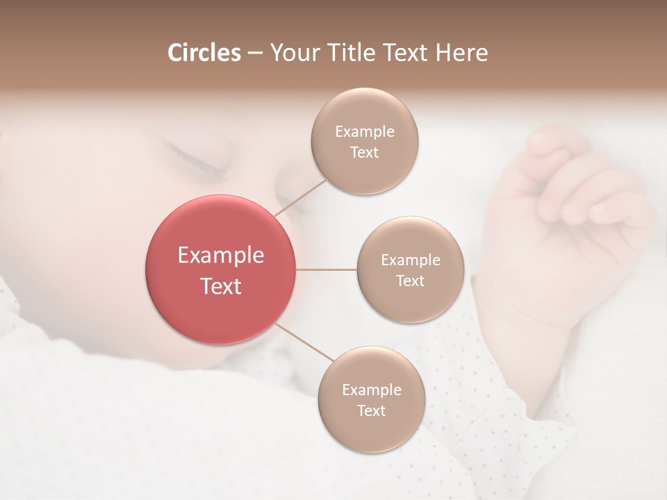 White Girl Peaceful PowerPoint Template