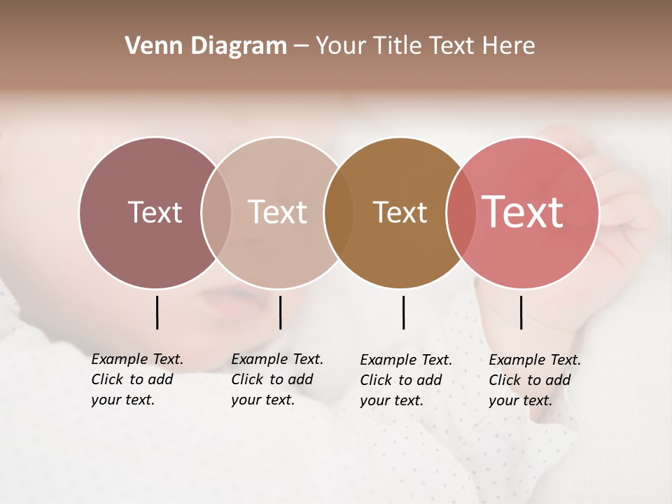 White Girl Peaceful PowerPoint Template