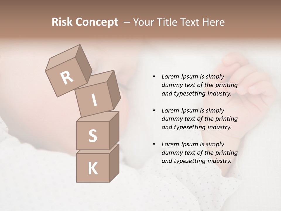 White Girl Peaceful PowerPoint Template