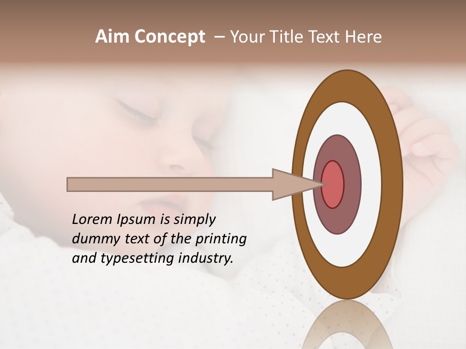 White Girl Peaceful PowerPoint Template