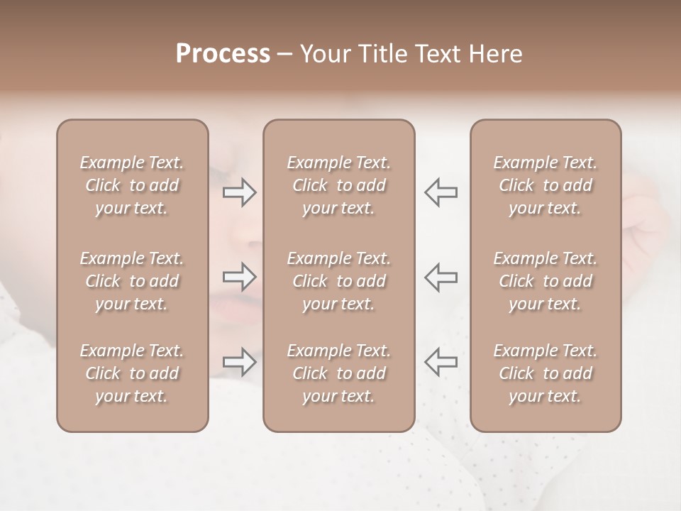 White Girl Peaceful PowerPoint Template