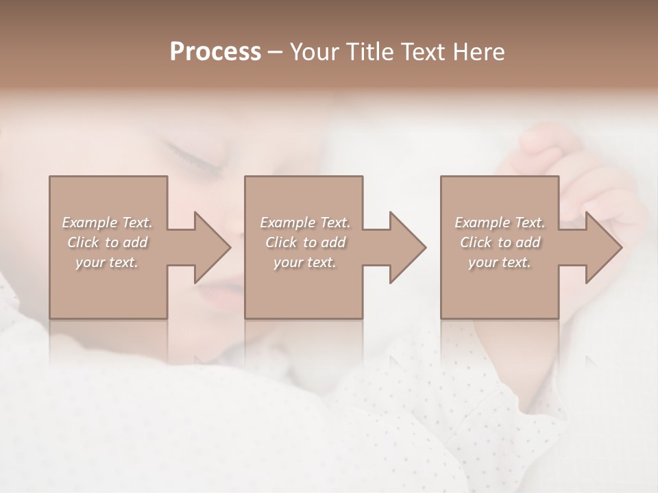 White Girl Peaceful PowerPoint Template