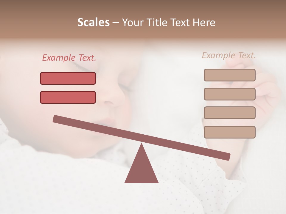 White Girl Peaceful PowerPoint Template