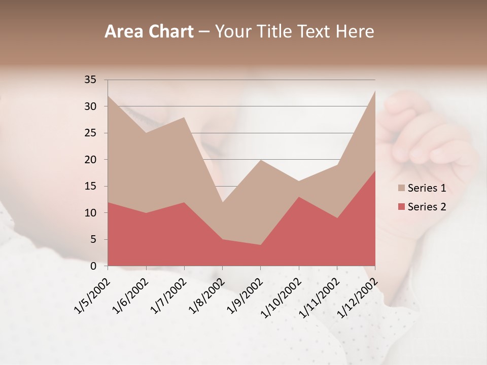 White Girl Peaceful PowerPoint Template