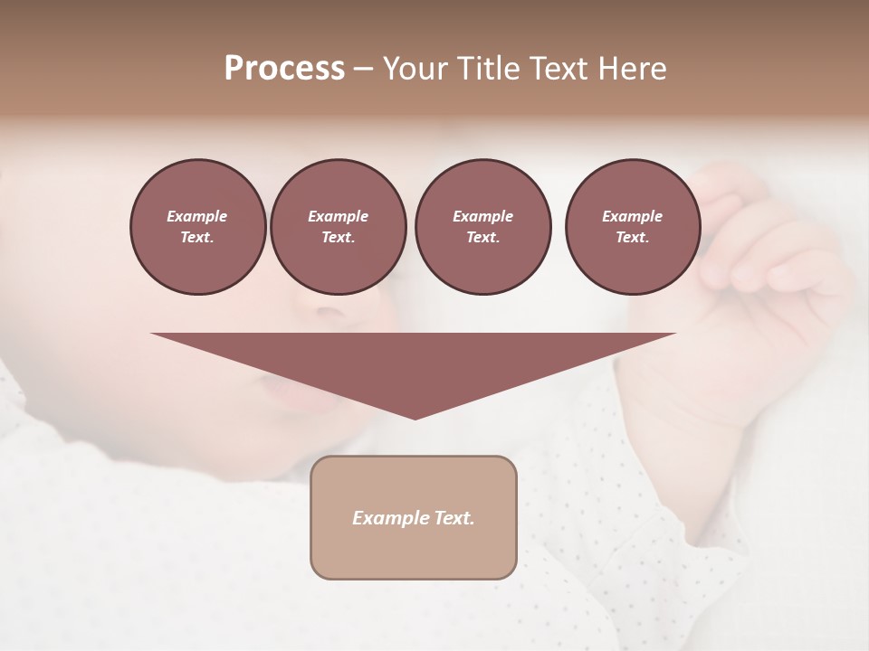 White Girl Peaceful PowerPoint Template