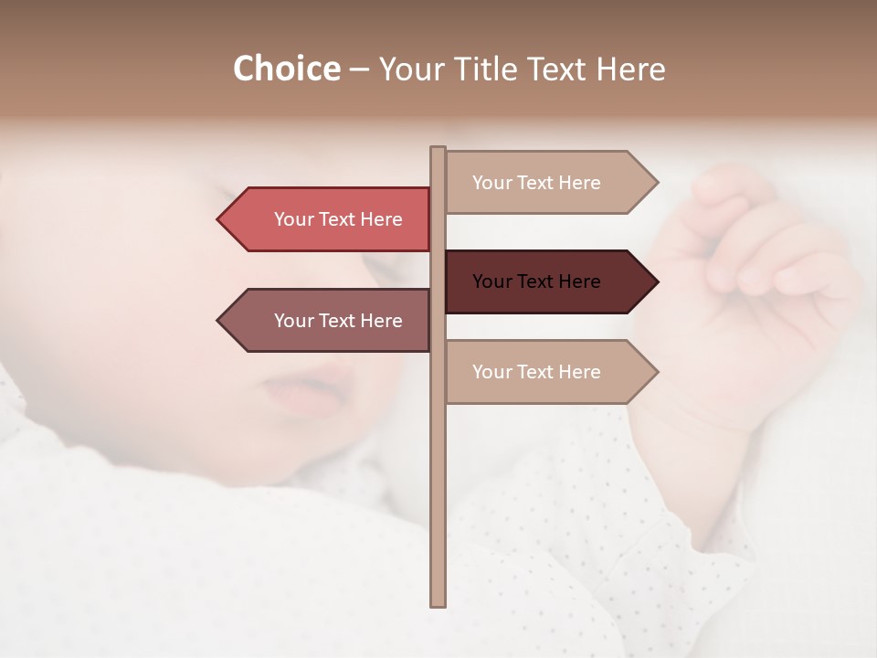 White Girl Peaceful PowerPoint Template