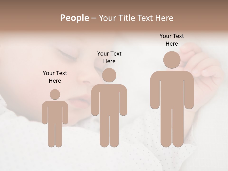 White Girl Peaceful PowerPoint Template