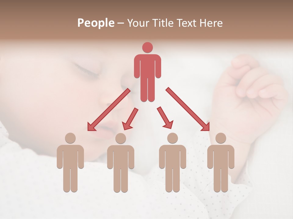 White Girl Peaceful PowerPoint Template