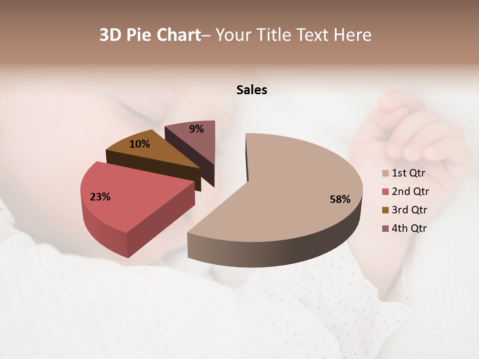 White Girl Peaceful PowerPoint Template