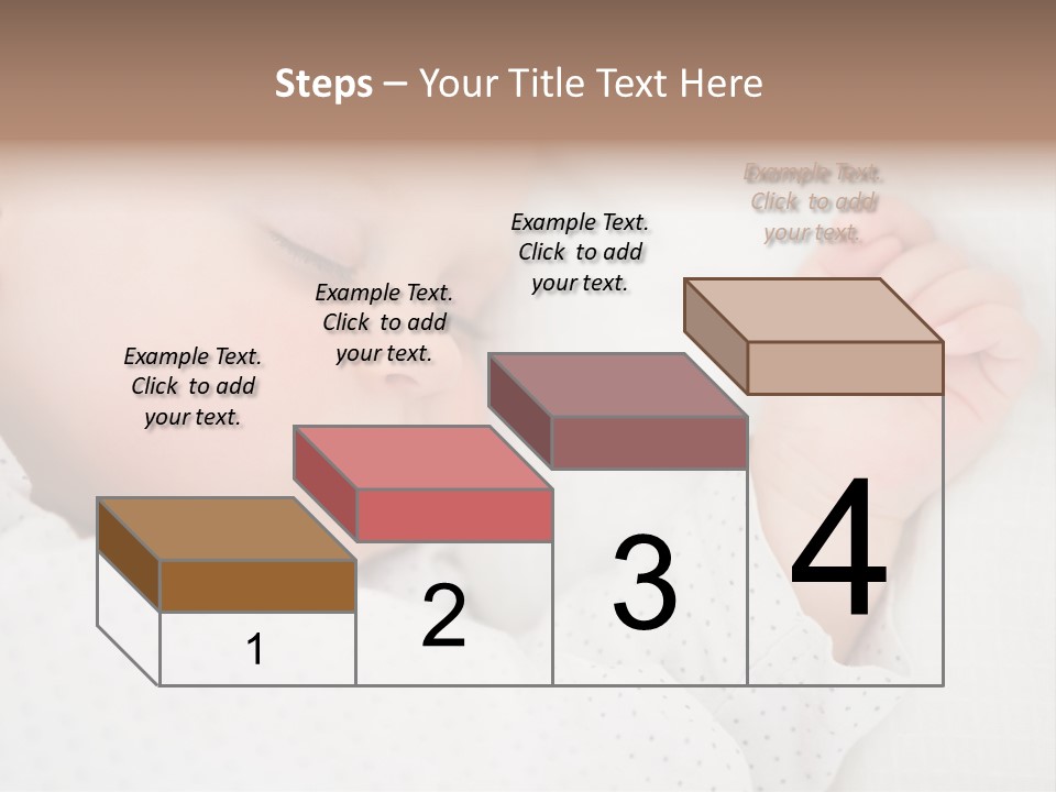 White Girl Peaceful PowerPoint Template