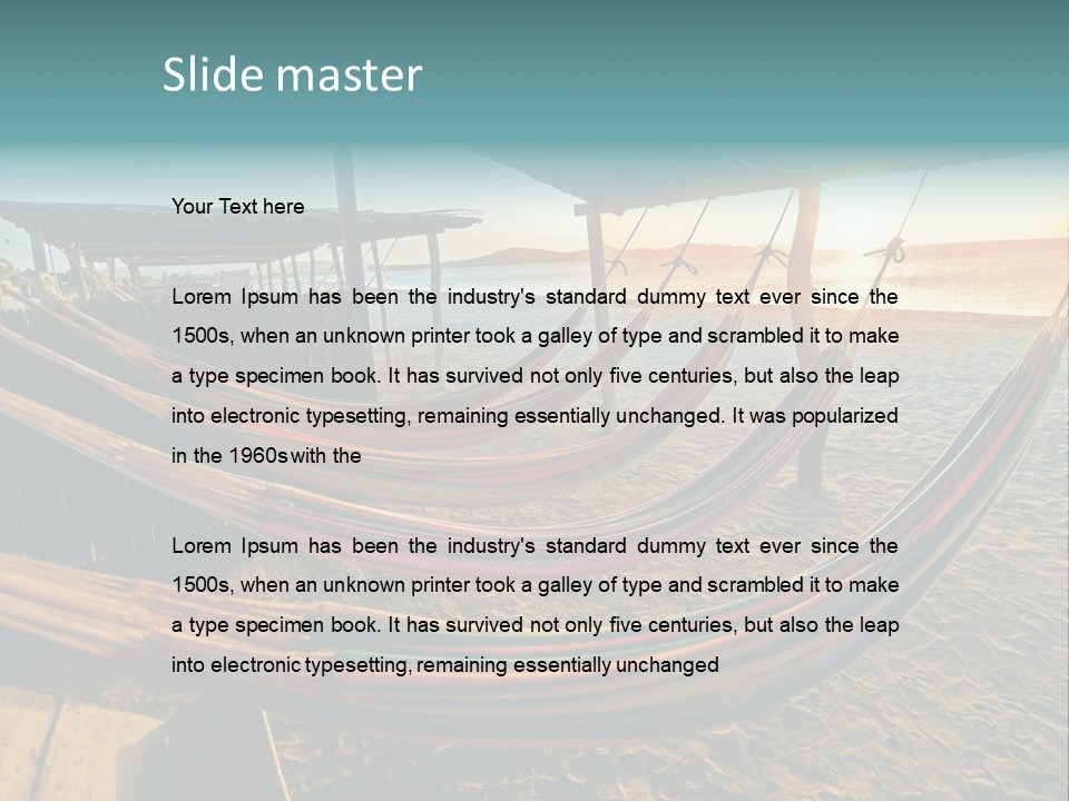 Shore Sun Colombia PowerPoint Template