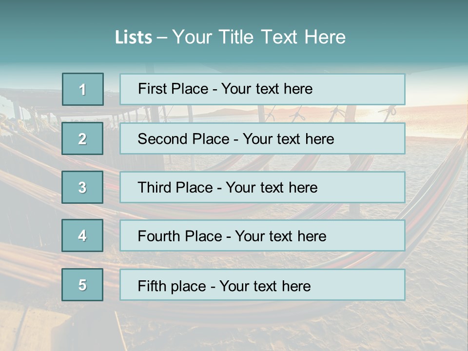 Shore Sun Colombia PowerPoint Template