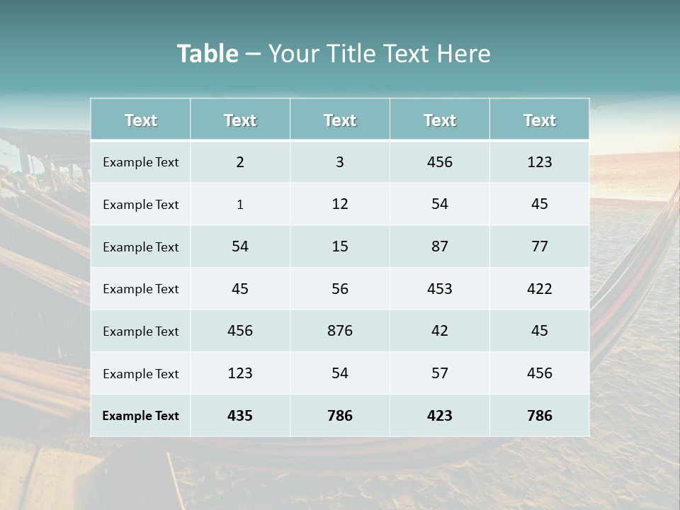 Shore Sun Colombia PowerPoint Template