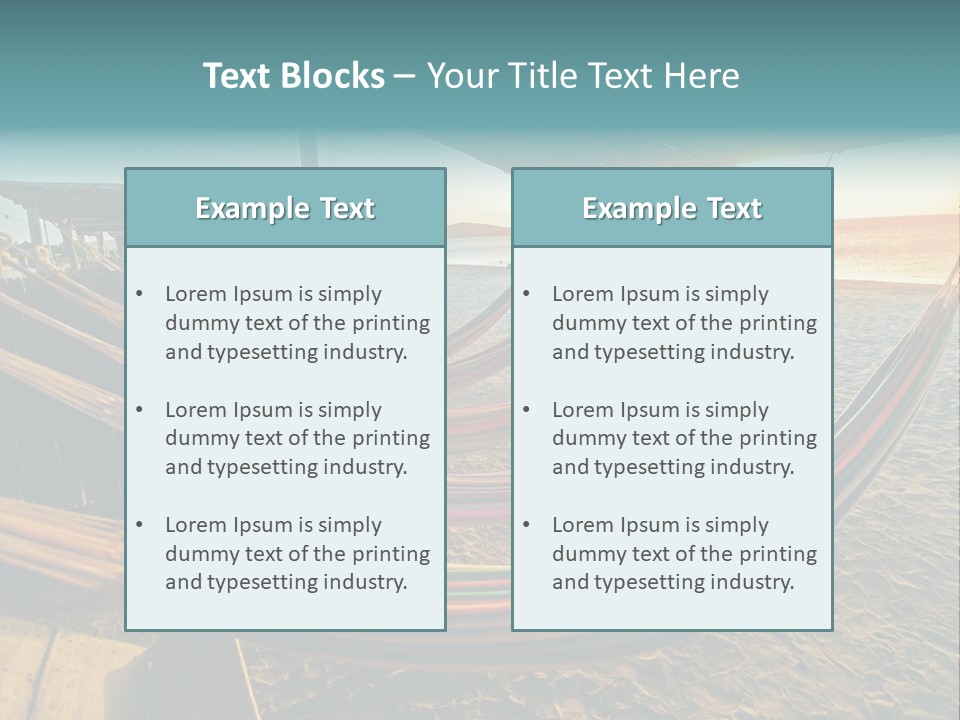 Shore Sun Colombia PowerPoint Template