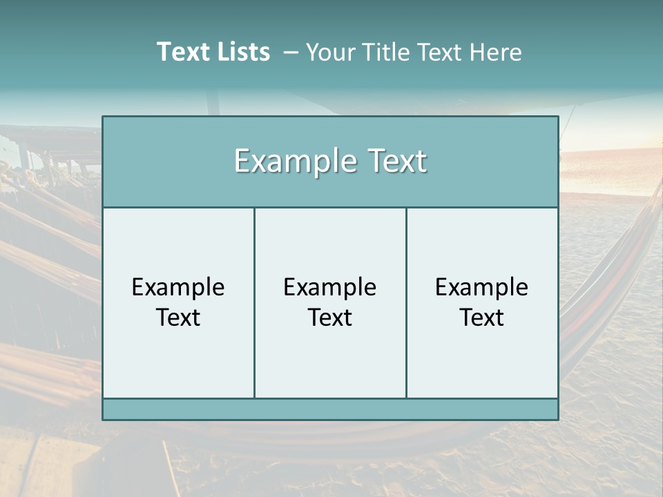 Shore Sun Colombia PowerPoint Template
