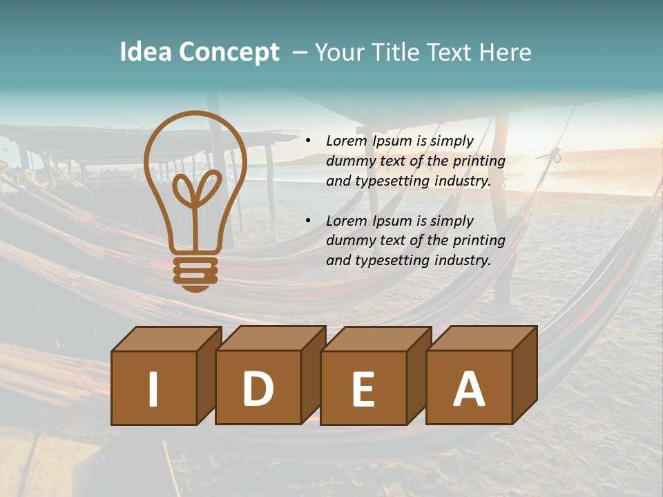 Shore Sun Colombia PowerPoint Template