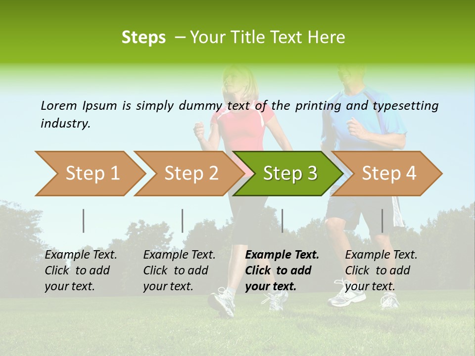 Being Move Woman PowerPoint Template