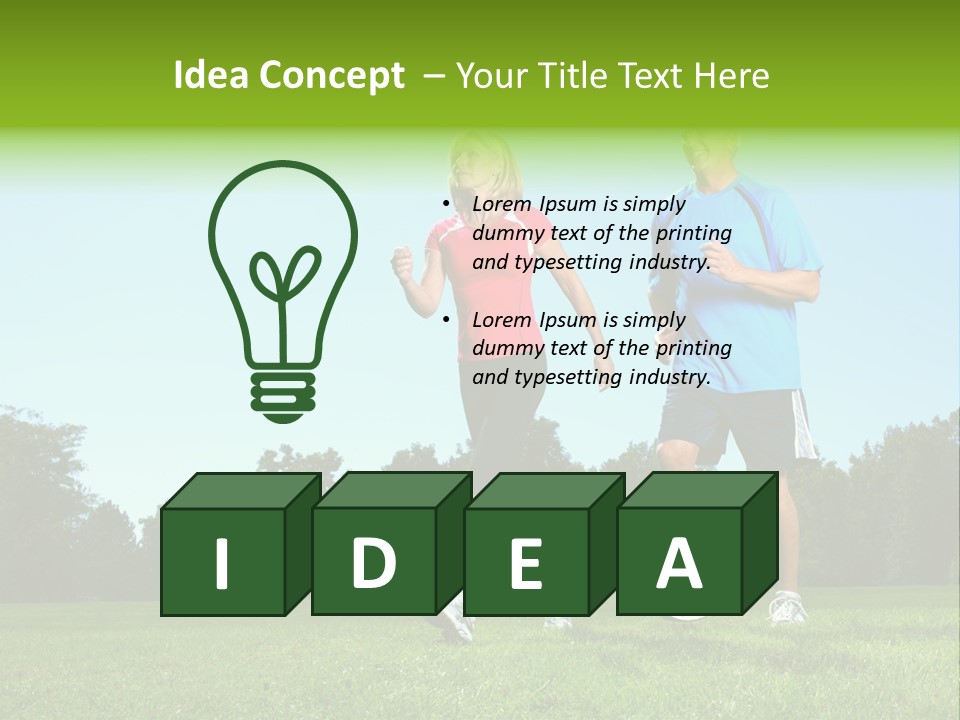 Being Move Woman PowerPoint Template